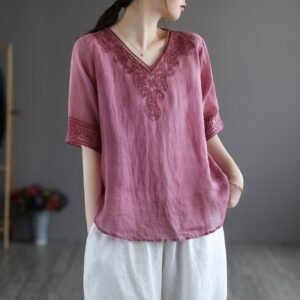 Linen Embroidered Shirt